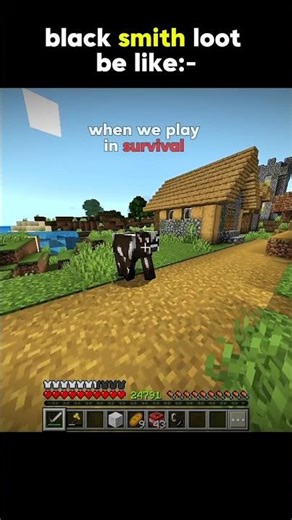 Wait till the end 😭 | Blacksmith Loot Be Like 💀 (Creative vs Survival)