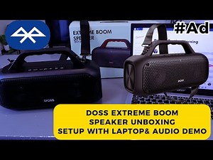Extreme Boom Speaker Unboxing + How To Do Setup with Laptop with Audio Demonstration