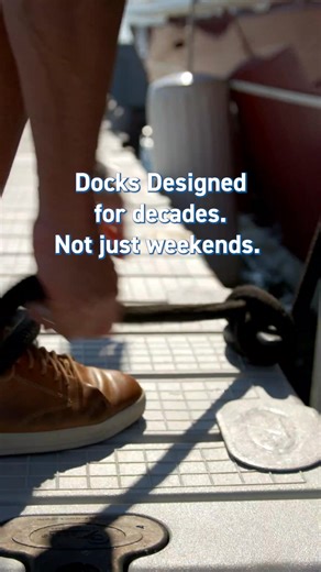 Our Innovative “Dog Bone” couplers allow your dock to move with the water, encouraging modular dock builds to stay together. Explore our products & get a quote. | EZ Dock