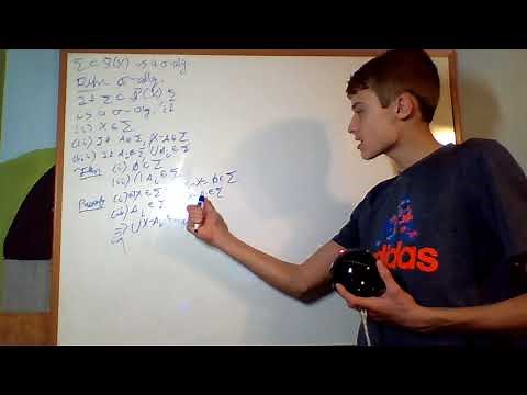 Measure Theory 1.2 : Sigma Algebras and the Borel Sigma Algebra