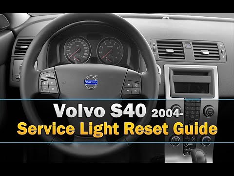 Volvo S40 Service Light Reset 2004-