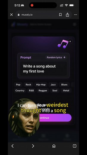 Create music from text. Try it free. | Musely.io