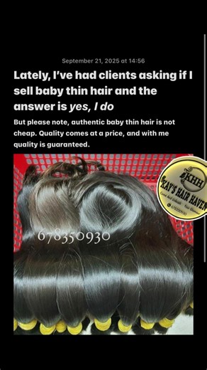 The difference between baby thin hair and a Raw Adult hair #besthairvendorincameroon #kayshairhaven #SmallBusiness #viralbusiness