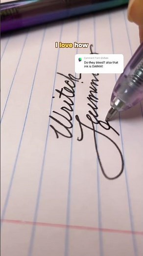 Do these Luminous Gel Pens bleed through paper? #review #pen #pens #stationery