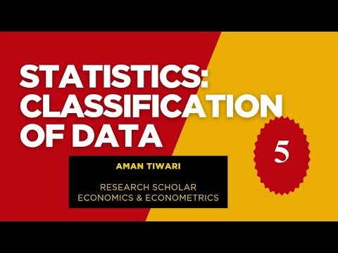 Statistical Classification: Qualitative, Quantitative, Chronological & Geographical | UGC | GATE