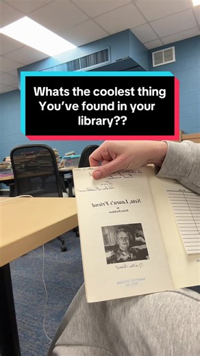 The perks of having a 140 year old school - I find some amazing things👐🏼 What’s the coolest thing you’ve found in your library?? 👇🏼👇🏼 #librariansoftiktok #librarytiktok #librarytok #elementaryschool