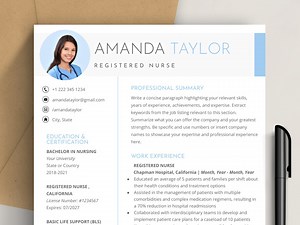 Registered Nurse Resume Template Google Docs, Word 2025 | Nursing, RN, New Graduate Nurse, Travel Nurse, Nurse Practitioner, Professional CV - Etsy