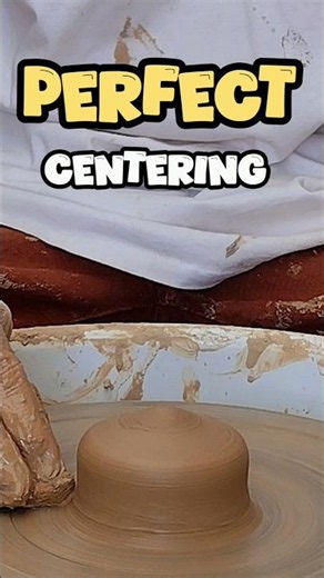 Perfect Clay Centering on the Pottery Wheel 😍