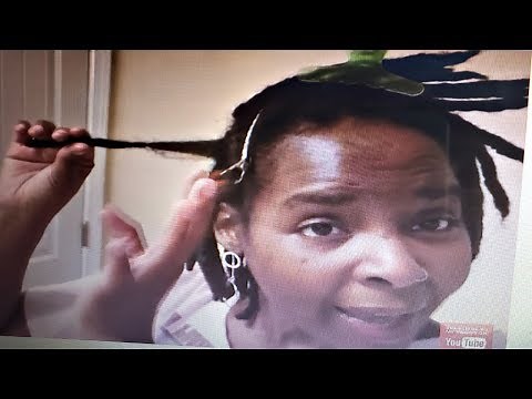 2 Point Interlocking Technique on Locs | Taming New Growth
