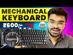 Amazon Basics Mechanical Wired Keyboard Unboxing And Review - Cheapest Mechanical Keyboard India!