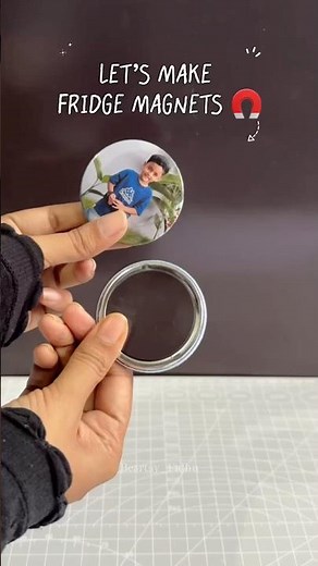 Let’s Make Custom Photo Fridge Magnets! 🧲✨ | DIY Personalized Gift #custommagnets #photomagnets