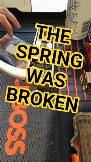 Fixing A Broken Lock Spring. #how #locksmith #shorts #lock