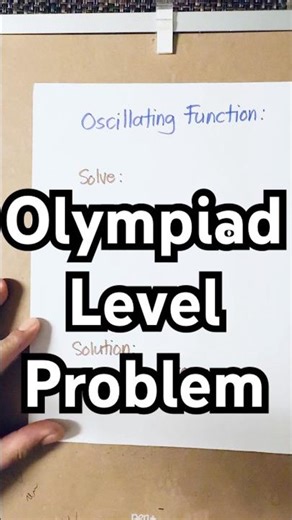 Oscillating. Function | Math Olympiad Limit Question #calculus #math