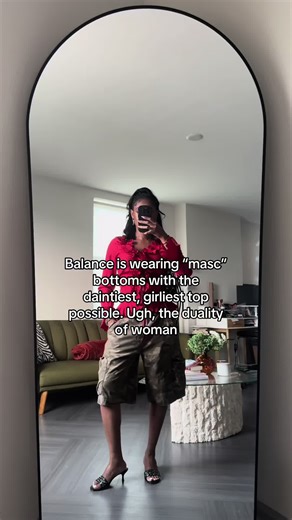 Exploring Fashion Balance: Masculine Bottoms and Feminine Tops