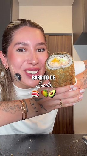Cómo hacer burrito de sushi con hoja de arroz y mango