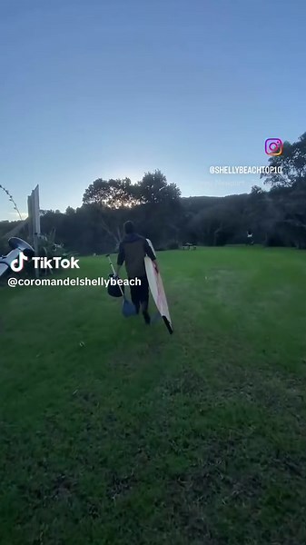 Evening paddle sessions just hit different 🧘‍♀️☀️ Shelly Beach delivers: calm waters, native bush backdrops & the occasional stingray cruising by. Paddle out and unwind. #SunsetPaddle #StingraySpotting #CoromandelDreaming