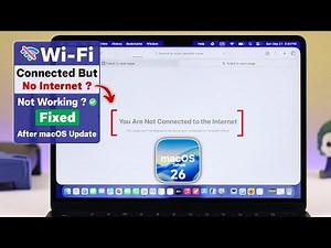 Fix- MacBook WiFi Connected but No Internet on macOS 26 Tahoe!