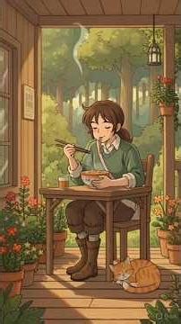 The Forest Mashroom Ramen | A Cozy Cooking Story In A Quiet Woodland Cabin | Ghibli Inspired ASMR