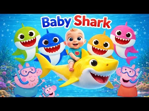 📌 Baby Shark Doo Doo 🦈🎵 | Cute Babies Enjoy Fun Dance 🧸 | Baby Bubbles