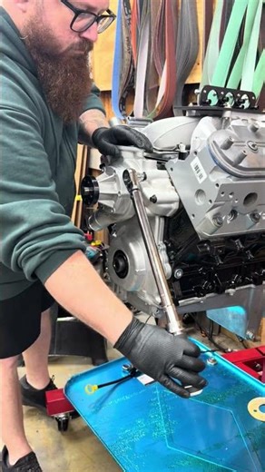 Installing a forward rotation water pump on an LS engine #mechanic #engine #autorepair