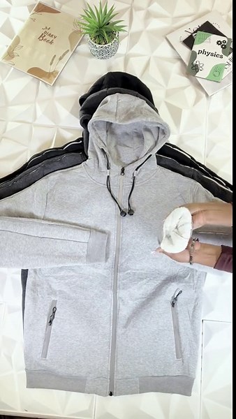 Men's Heavyweight Sherpa Fleece-Lined Full Zip Classic Tech Hoodie - Walmart.com