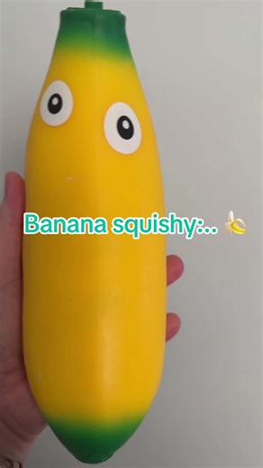 Squishy banana he’s super squishy and lots of fun.. #bananasquishy #squishy #toys #kids #sensory