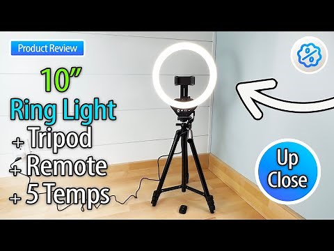 Reviewing the Sensyne 10'' Ring Light with 50'' Tripod – Best for Makeup, YouTube, and TikTok!