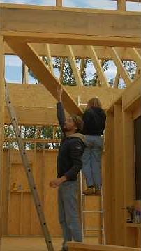 On construit un toit plat à deux pour notre maison ! RECAP.63 #autoconstruction #ossaturebois