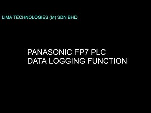 Panasonic FP7 Data Logging Function
