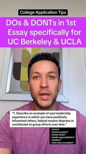 College Prep & Admissions on Instagram: "How to write 1st PIQ for UC College apps . . . . #ucla #ucberkeley #college #collegeapps"