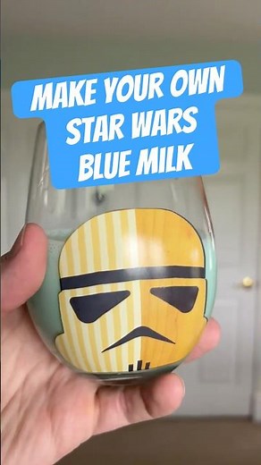 How to Make Star Wars Blue Milk at Home #starwarsday #starwarsshorts #starwars