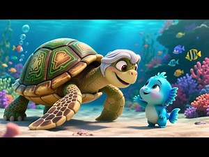 Turtle Learns New Words 🐢📚 Fun Learning Song for Kids | Nursery Rhyme