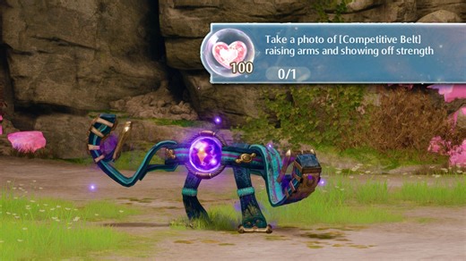 Infinity Nikki: How to take a photo of Competitive Belt raising arms and showing off strength