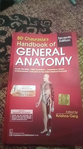 general anatomy bd Chaurasia 🥼🩺 new edition 2025