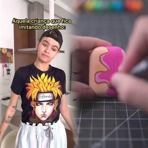 That child who keeps imitating drawings