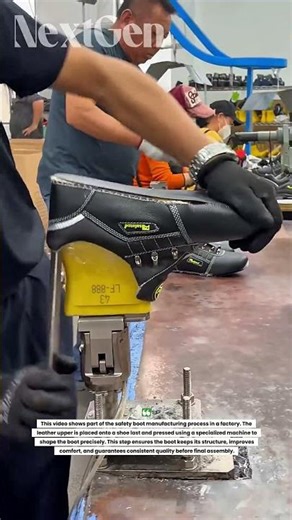 How Safety Work Boots Are Shaped Perfectly in the Factory | Satisfying Manufacturing Process