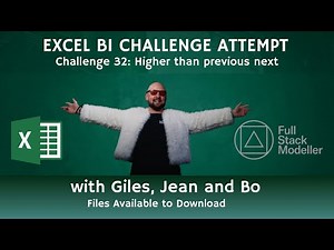 Excel BI Challenge 32: Live Attempt with Jean and Bo