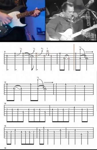 Workin' Man Blues Solo w/TABs (Merle Haggard/Roy Nichols) #shorts #countryguitar #guitartabs