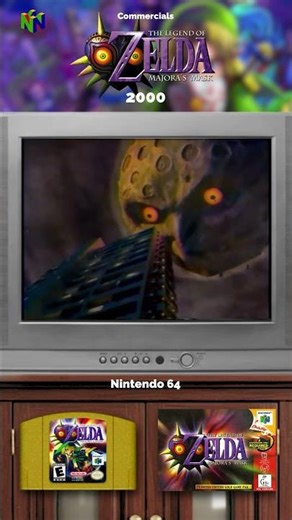 The Legend of Zelda: Majora’s Mask (2000) | Dark Japanese TV Ad 🌒🕰️ #Shorts #VintageAds #Zelda