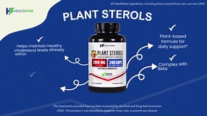 Healthfare Plant Sterols Capsules 2000mg | 240 Vegan Capsules | Beta Sitosterol & Phytosterol Complex | Plant-Based Supplement | Non-GMO & Gluten-Free | Made in The USA