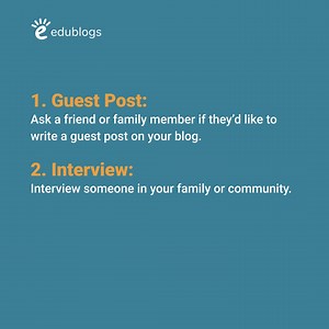 Some blogging prompts for students to experiment with. 🤔 🧠 | Edublogs