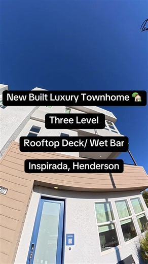 New Built Luxury Townhome 🏡 Three Level Rooftop Deck/ Wet Bar Inspirada, Henderson #newbuild #bmchomes #inspriadahenderson #lasvegas