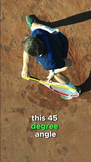 One-handed Backhand Technique Analysis From Top Down / Drone View