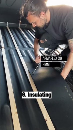 Subfloor Installation! | DIY Camper Van Conversion 🚐 #vanlife #vanconversion #shorts