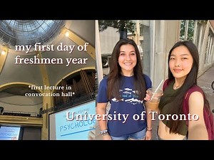 my first day of freshman year at the University of Toronto | a day in the life vlog, so excited
