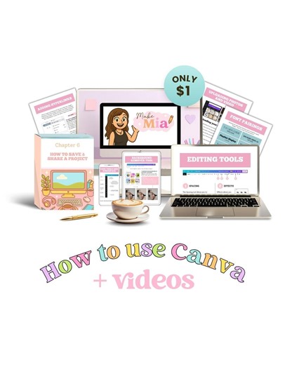 Canva Tutorial for Beginners How to Use Canva Guide With Videos Step-by Step PDF Instructions Instant Download Fast Course Canva Tips Tricks - Etsy