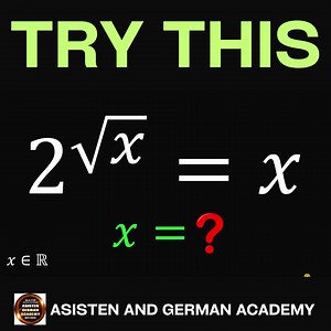37K views · 1.2K reactions | It takes me 40-mins to create and record the solution for this video | LAMBERT W FUNCTION | Asisten and German Academy | Facebook