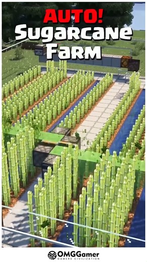 OMGGamer on Instagram: "🌟 Efficient Minecraft Auto Sugarcane Farm With Compact Layout and Survival Friendly Style 🌾 🌟 🌟✨ Design a compact automatic farm that fits easily into any base while producing steady sugarcane output. Ideal for books, rockets, and trading, this build adds smart automation and long term value to your Minecraft survival gameplay. 📘💡 #MinecraftBuilds #AutomaticFarm #SurvivalMinecraft #RedstoneIdeas #MinecraftInspiration"