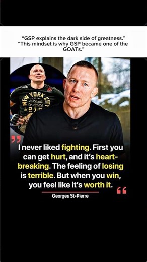 GSP Reveals The Dark Reality Of Fighting 😳 #ufc #mma