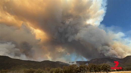 Residents have been told to leave immediately.. as a bushfire rages out of control on Mount Lawson. Firefighters have done their best to try and get on top of the inferno.. but it's already burnt through a thousand hectares.. and counting. | 7NEWS Border